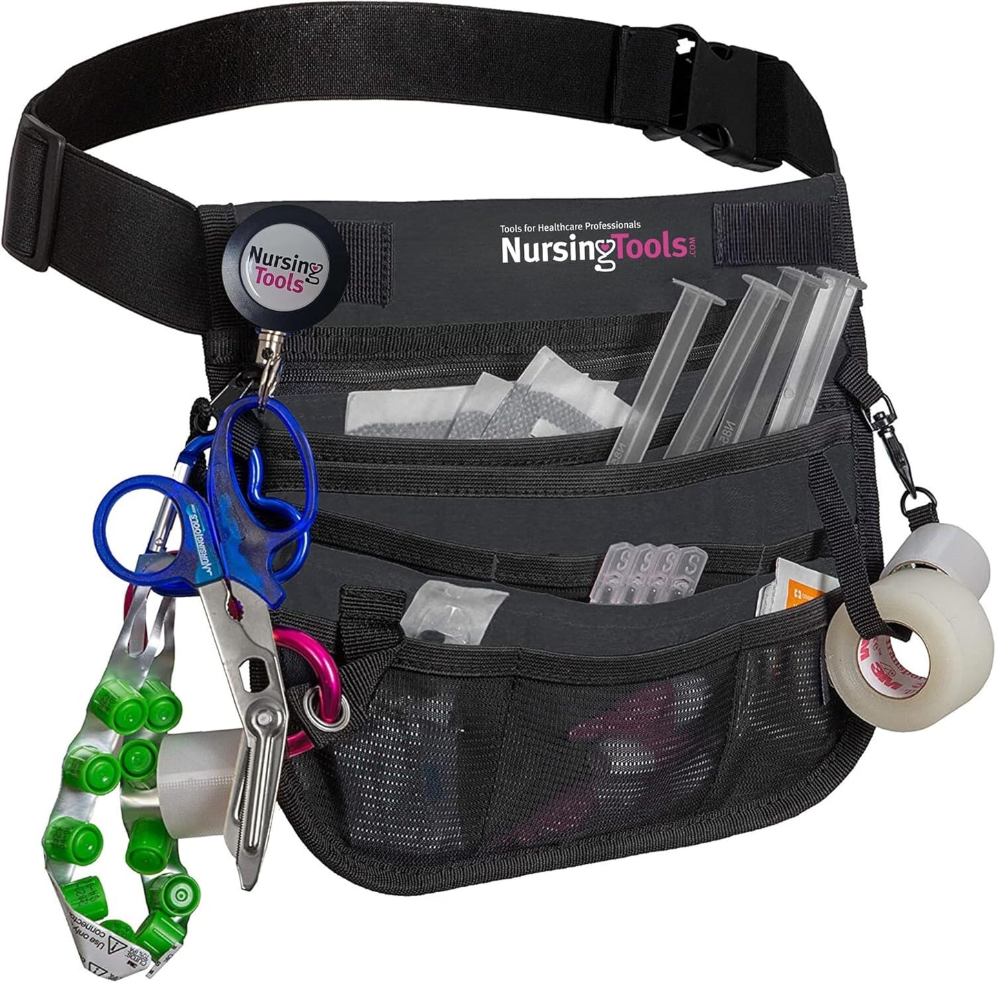 Kangapak Nurse Fanny Pack Multi Compartment Waist Organizer Tool Bag for Students, Practitioners & Medical Professionals