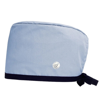 Solid Color Scrub Caps Button Hat Headwear Clinic Nursing Caps Doctors Nurse Healthcare Working Hat Nursing Caps