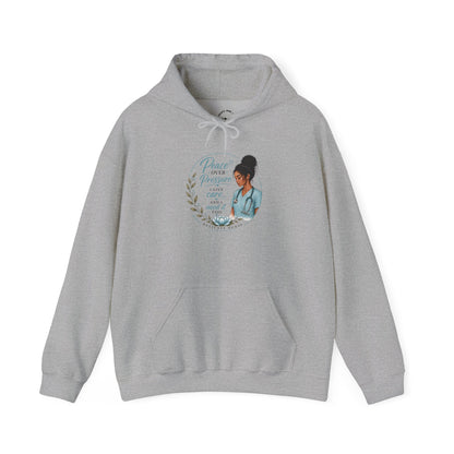Hoodie — "Peace Over Perfection" Inspirational Womens Pullover