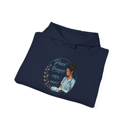 Hoodie — "Peace Over Perfection" Inspirational Womens Pullover