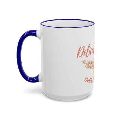 Delicate Nurse Mug – "Peace Over Pressure" Floral Accent Rim & Handle Coffee Cup (11oz/15oz)