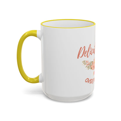 Delicate Nurse Mug – "Peace Over Pressure" Floral Accent Rim & Handle Coffee Cup (11oz/15oz)