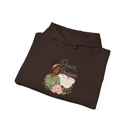 Peace Over Pressure Hoodie Delicate Lotus In Scrubs Graphic Sweatshirt
