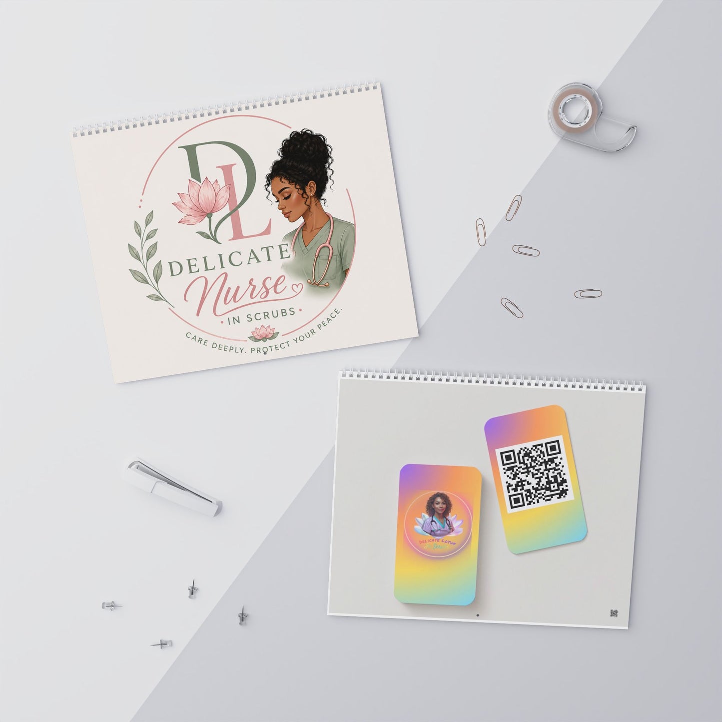 Peace Over Pressure 2026 Wall Calendar Inspirational Nurse Self-Care Calendar