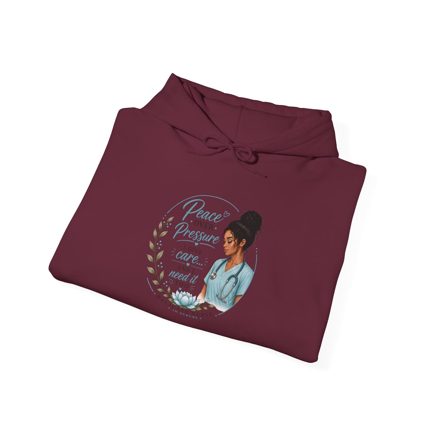 Hoodie — "Peace Over Perfection" Inspirational Womens Pullover