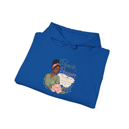 Peace Over Pressure Hoodie Delicate Lotus In Scrubs Graphic Sweatshirt
