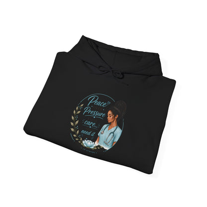 Hoodie — "Peace Over Perfection" Inspirational Womens Pullover