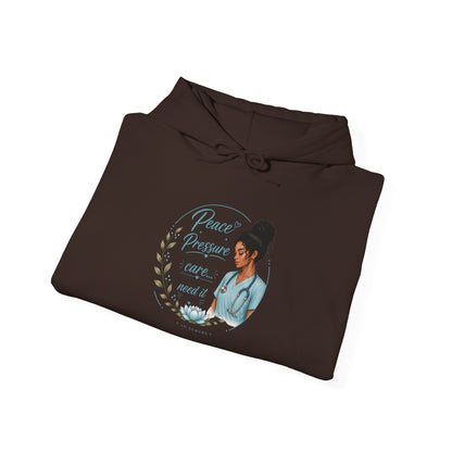 Hoodie — "Peace Over Perfection" Inspirational Womens Pullover
