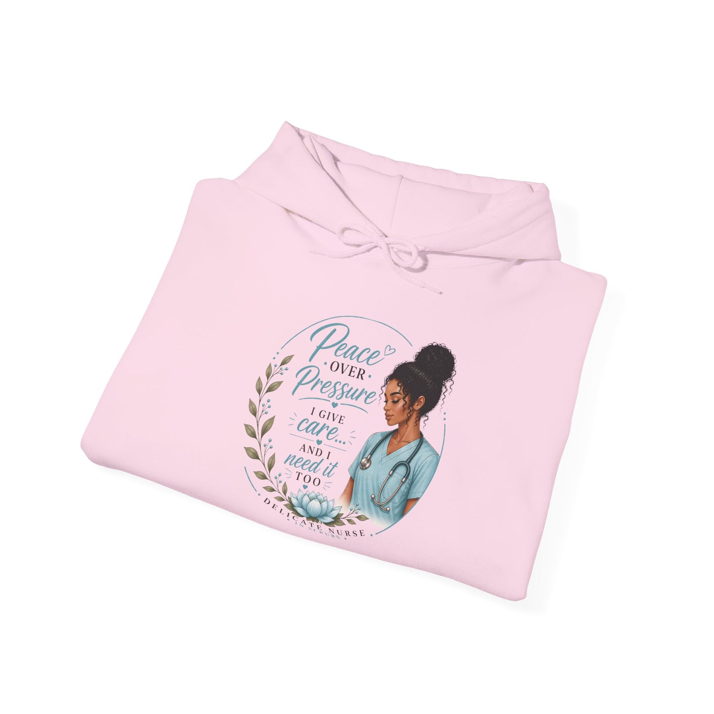 Hoodie — "Peace Over Perfection" Inspirational Womens Pullover