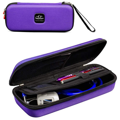Hard Stethoscope Case, Large Stethoscope Carrying Case with ID Slot, Compatible with 3M Littmann/Adc/Omron/Mdf Stethoscope Includes Mesh Pocket for Nurse Accessories (Volcanic Grey)