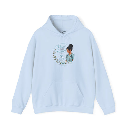 Hoodie — "Peace Over Perfection" Inspirational Womens Pullover
