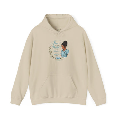 Hoodie — "Peace Over Perfection" Inspirational Womens Pullover