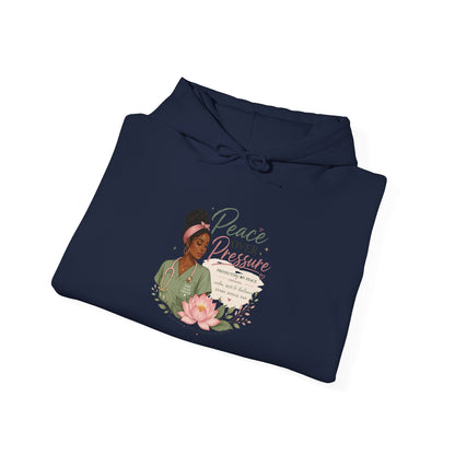 Peace Over Pressure Hoodie Delicate Lotus In Scrubs Graphic Sweatshirt