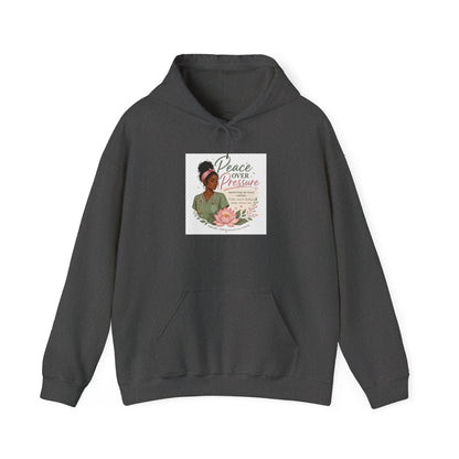 Peace Over Pressure Hoodie Delicate Lotus In Scrubs Graphic Sweatshirt