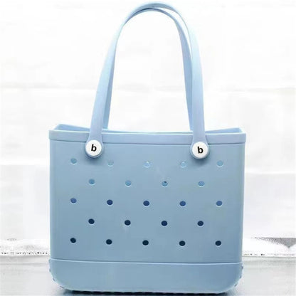 Factory wholesale EVA children's beach storage bag beach tote bag Europe and the United States new EVA hole bag vegetable basket