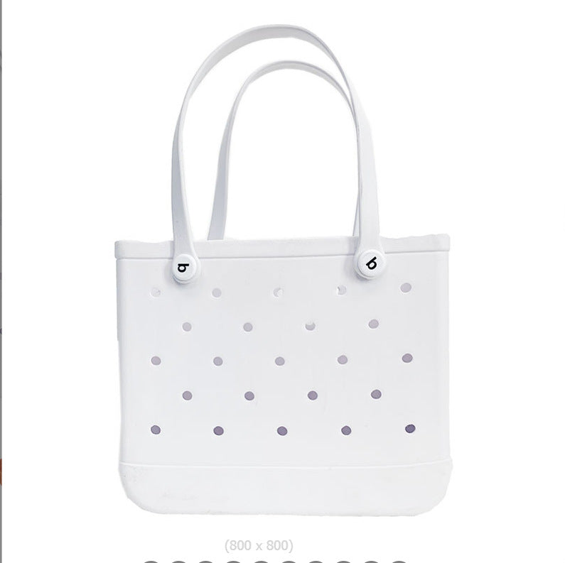 Factory wholesale EVA children's beach storage bag beach tote bag Europe and the United States new EVA hole bag vegetable basket