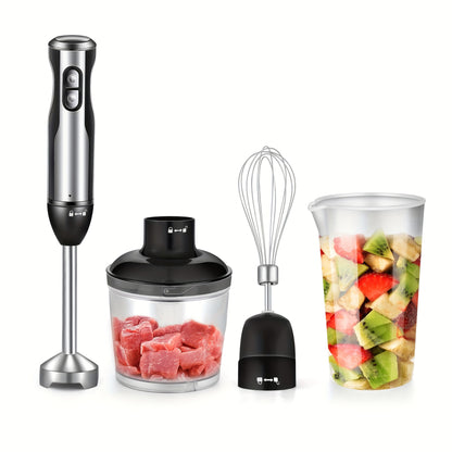 Cross-Border Blender, Household Chef's Machine, Food Processor, Juicer, Stainless Steel Blade, Multi-Functional Handheld Food Stick Blender