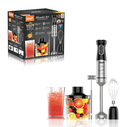 Cross-Border Blender, Household Chef's Machine, Food Processor, Juicer, Stainless Steel Blade, Multi-Functional Handheld Food Stick Blender