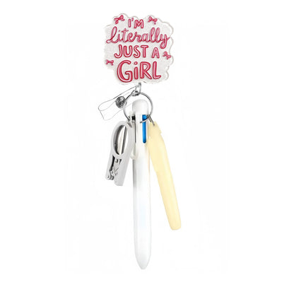 Cross-Border Hot-Selling Macaron Nurse Pen Set Telescopic Badge Holder Easy-Pull Buckle Id Buckle Medical Scissors Pendant