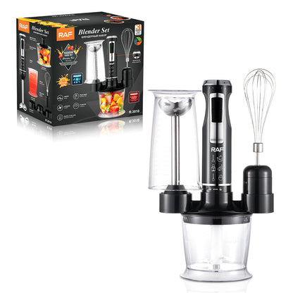 Cross-Border Blender, Household Chef's Machine, Food Processor, Juicer, Stainless Steel Blade, Multi-Functional Handheld Food Stick Blender