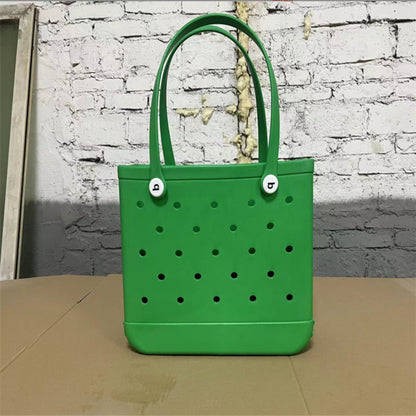 Factory wholesale EVA children's beach storage bag beach tote bag Europe and the United States new EVA hole bag vegetable basket