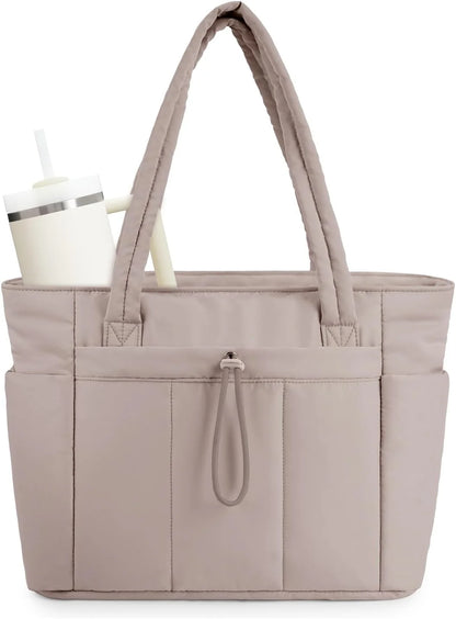 Women’S Quilted Tote Bag | Stylish Water-Resistant Design