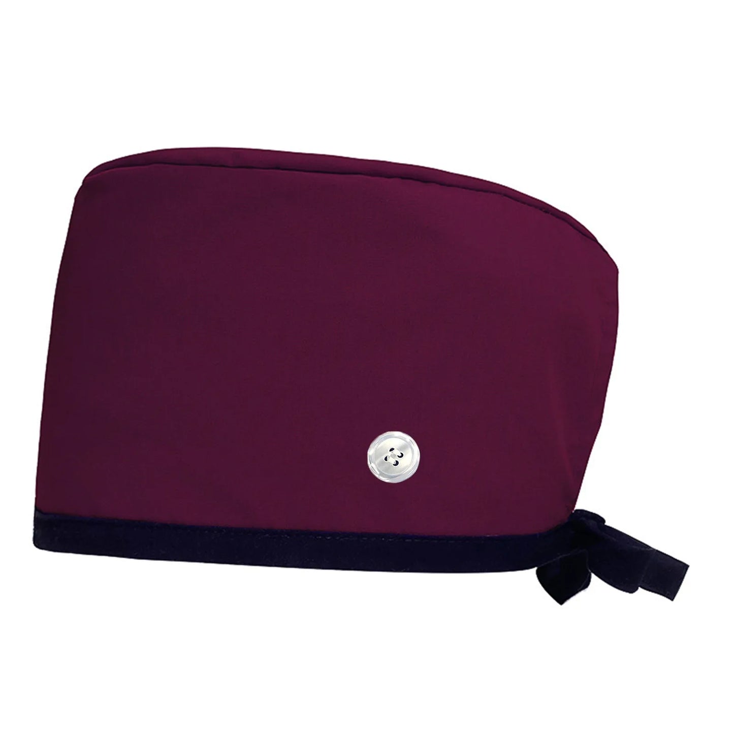 Solid Color Scrub Caps Button Hat Headwear Clinic Nursing Caps Doctors Nurse Healthcare Working Hat Nursing Caps