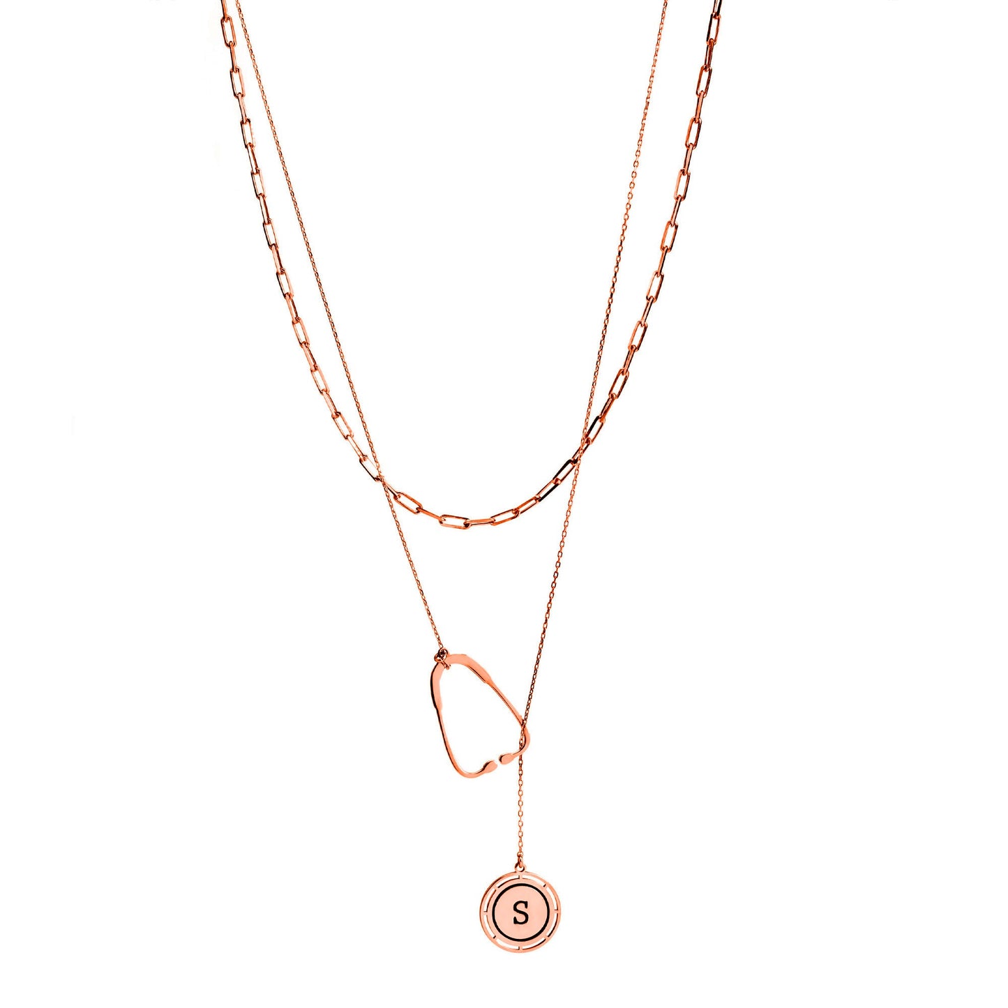 Stethoscope Necklace - Elegant Design Celebrating Healthcare Heroes